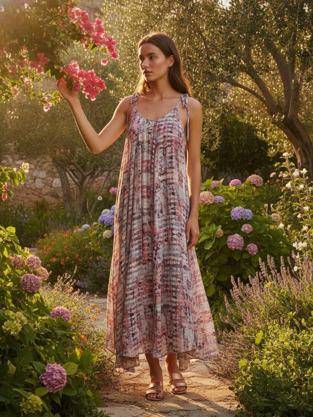 HOPE & HARLOW Rosewater All Over Print Dress Size 8